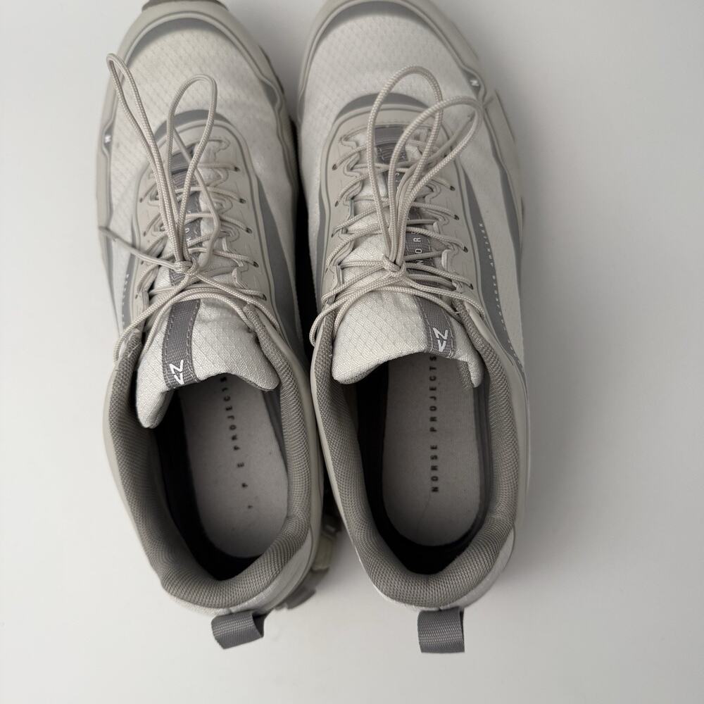 Norse Projects Hyper Runner V08 Running Sneakers Sz 8.5 Shoes Gray White Vibram - Picture 8 of 9